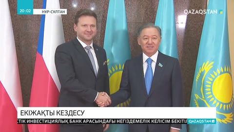 Н.Нығматулин мен Чехия Парламенті депутаттар Палатасының Спикері Р.Вондрачекпен кездесті