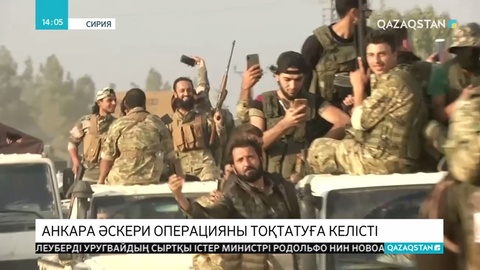Түркия Сириядағы әскери операцияны тоқтатуға келісті
