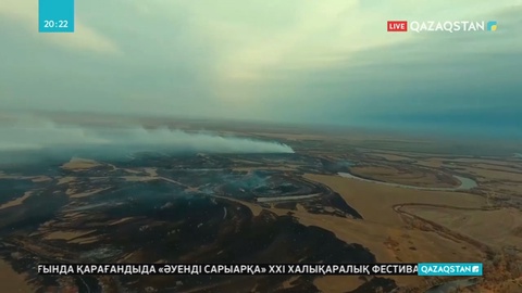 Батыс Қазақстан облысында 200 гектар тоғай өртеніп, саяжайдағы үйлерді де өрт шалды