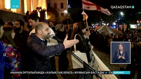 Тбилисиде жүздеген адам шеруге шықты