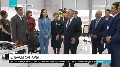 Елбасы Түркістан қаласындағы құрылысы аяқталған бірқатар нысанды аралады