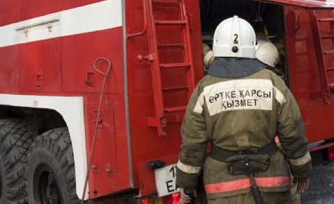 Алматы базарындағы өрт сөндірілді