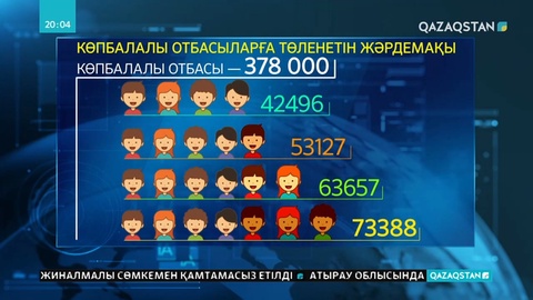 Атаулы әлеуметтік көмек мұқтаж отбасыларға беріледі