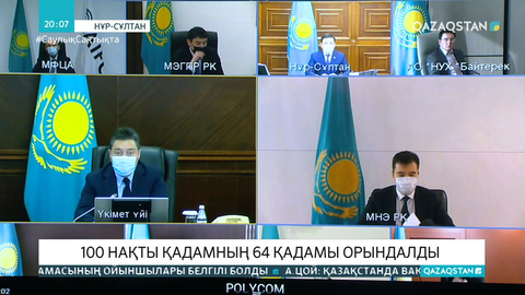 100 нақты қадамның 64 қадамы орындалды