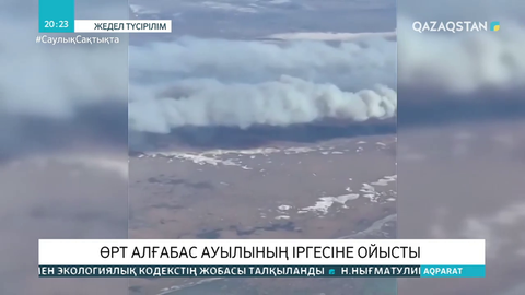 Атыраудағы қамыс өрті Алғабас ауылының іргесіне ойысты