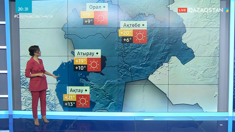 15 қазан, бейсенбіге арналған ауа райы болжамы