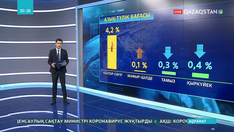 Елімізде 19 тауардың бағасы 4,2 пайызға өскен