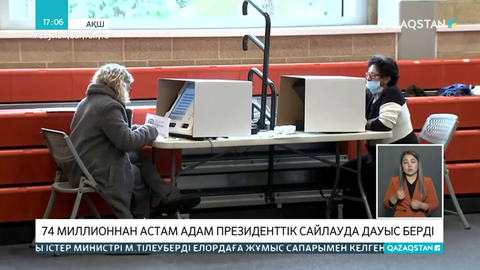 АҚШ-тағы президенттік сайлау: 74 млн адам мерзімінен бұрын дауыс берді