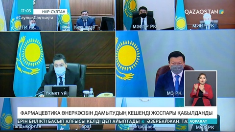 Фармацевтика өнеркәсібін дамытудың кешенді жоспары қабылданды