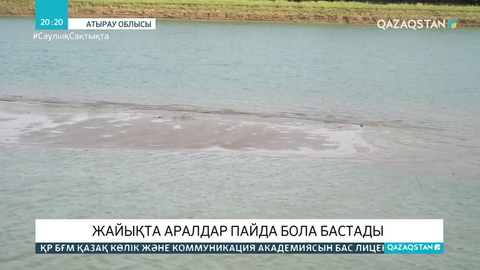 Жайық өзенінің құрғауынан аралдар пайда бола бастады
