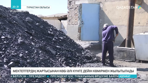 Түркістан облысында мектептердің жартысынан көбі әлі күнге дейін көмірмен жылытылады