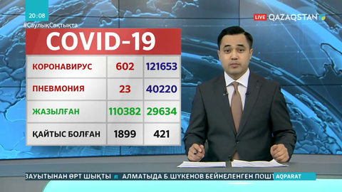 Өткен тәулікте 602 адамнан вирус анықталған
