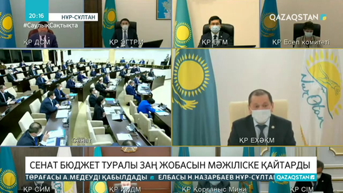 Сенат бюджет туралы заң жобасын Мәжіліске қайтарды