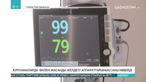 Түркістан облысында өкпені жасанды желдету аппараттарының саны көбейді