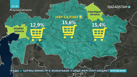 Елімізде азық-түлік 10, киім-кешек 5 пайызға қымбаттаған