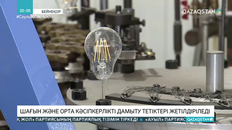 Шағын және орта кәсіпкерлікті дамыту тетіктері жетілдіріледі