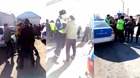 Қордай ауданында полицейлерге күш көрсеткен үш ағайынды қамауға алынды