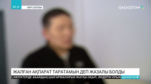 Желіде жалған ақпарат таратқан 50 жастағы елордалық азамат сотталды