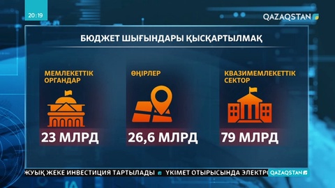 Биылға жоспарланған бюджет шығындары 129 миллиард теңгеге қысқармақ