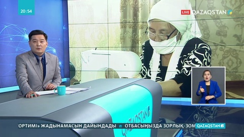Түркістан облысында әжелер медициналық бетперде тігуде