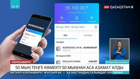 «Birgemiz» қорынан мұқтаж жандарға ақша аударыла бастады