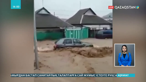 Түркістан облысында өзендер арнасынан асып, ауылдарды су басты