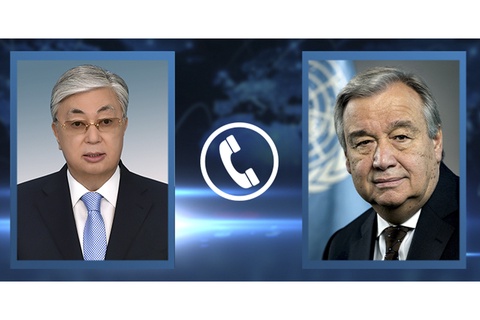 Мемлекет басшысы БҰҰ Бас хатшысымен телефон арқылы сөйлесті