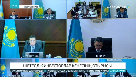 Үкімет басшысы шетелдік инвесторлар кеңесінің аралық отырысын өткізді