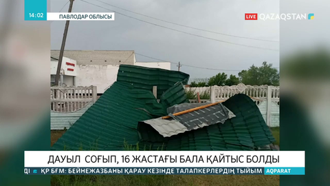 Павлодар облысында дауылдан жасөспірім көз жұмды