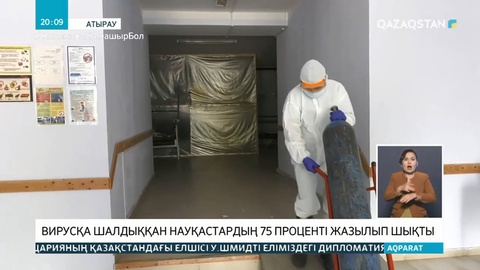 Атырау облысында вирусқа шалдыққан науқастардың 75 пайызы жазылып шықты