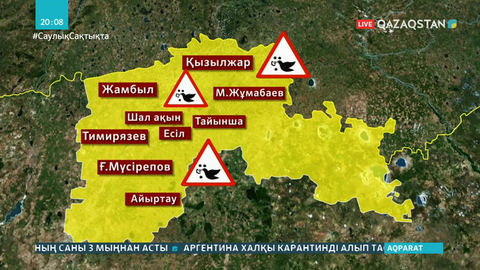 CҚО-ның тағы екі ауданда құс тұмауы тіркелді