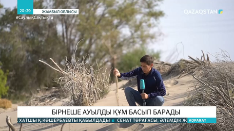 Жамбыл облысында бірнеше ауылды құм басу қаупі бар