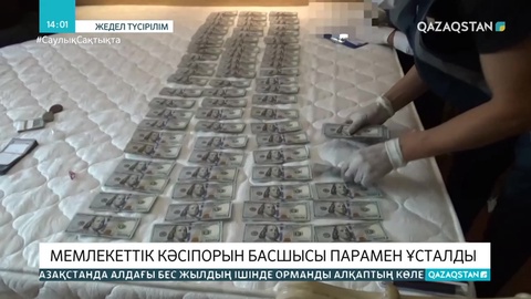 10 млн теңге пара алған «Еңбек-Өскемен» мекемесінің басшысы ұсталды