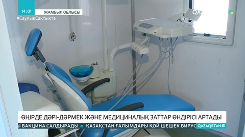 Жамбыл облысында дәрілік заттар мен медициналық бұйымдар өндірісі артады