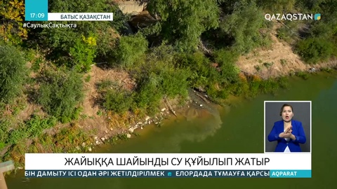 Жайыққа лас су төгіліп жатыр