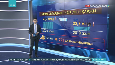 Жемқорлық фактісімен істі болғандардан ел бюджетіне 50 млрд теңгеге жуық қаржы қайтарылды