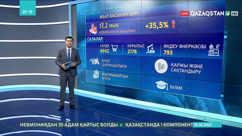 Жыл басынан бері елімізде 17 мыңнан астам компания жұмысын тоқтатқан