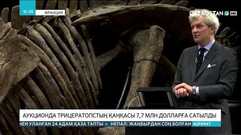 Франция динозаврдың қаңқасы 7,7 млн долларға сатылды