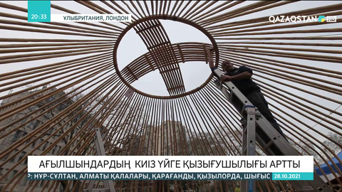 Ағылшындардың киіз үйге қызығушылығы артты