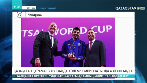 Футзалдан Қазақстан құрамасы ФИФА-ның арнайы жүлдесіне ие болды