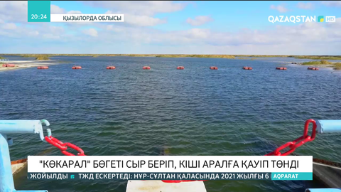 «Көкарал» бөгеті сыр беріп, Кіші Аралға қауіп төніп тұр
