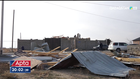 Түркістан және Жамбыл облыстарында дауылдан кейінгі шығын әлі толық есептеліп болмаған