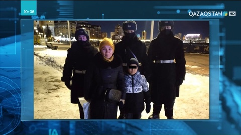 Нұр-Сұлтанда адасып қалған бала анасына тапсырылды