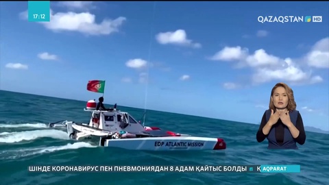 Португалия азаматы батпырауықтың күшімен мұхитты жүзіп өтті