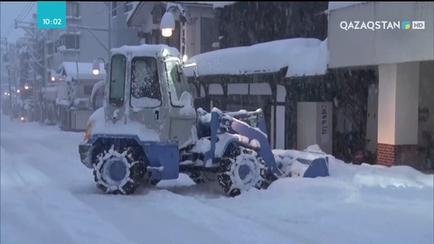 Жапонияда қалың қар жауды