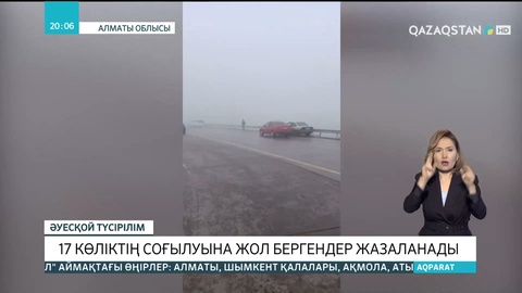 Алматы облысында 17 көліктің соғылуына жол бергендер жазаланады