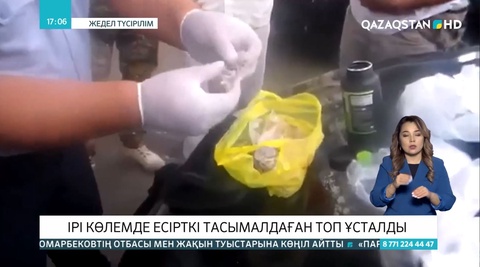 Ірі көлемде есірткі тасымалдаған топ ұсталды