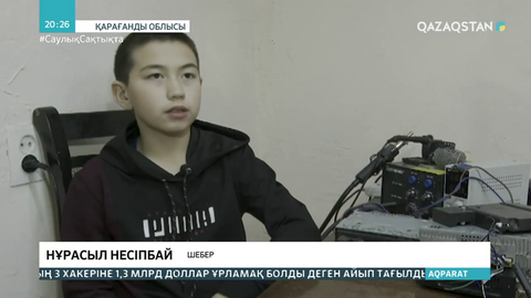 13 жастағы оқушы электр техникасын жөндейтін цех ашты