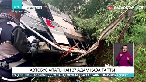 Индонезияда балалар мінген автобус аударылып, 27 адам қаза тапты