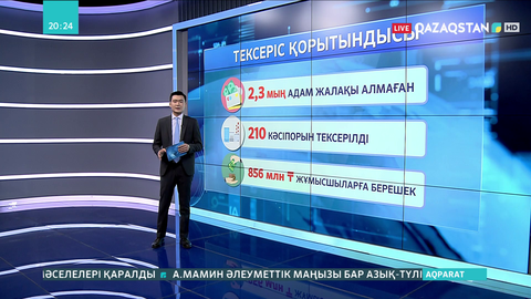 Елімізде екі жарым мыңдай адам жалақысын ала алмай жүр